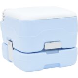 vidaXL kamping wc svetlo moder spodnji del + bel pokrov Ni primerno | Shoptok.si