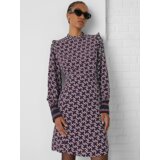 Tommy Hilfiger Blue-Red Dress with Balloon Sleeves Tommy Hilfige - Ladies
