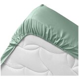 Douceur d intérieur Svijetlo zelena plahta s gumom od organskog pamuka 140x190 cm Biolina – | shoptok.hr