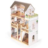 ECO TOYS Drvena kućica za lutke Laura, 3 kata, 5 soba, 15 komada namje&amp;scaron;taja, Slike