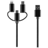 Setty Kabel 3v1 Lightning + USB-C + microUSB 1m, (20441810) | Shoptok.si