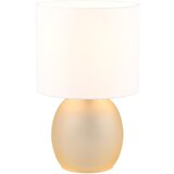 Tri O Bijela/u zlatnoj boji stolna lampa s tekstilnim sjenilom (visina 29 cm) Vela – | shoptok.hr