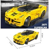  Tehnički blokovi Sportski automobil ŽUTI 143 dijela + naljepnice ZA5742 | shoptok.hr