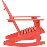  Vrtna stolica za ljuljanje Adirondack masivna jelovina crvena | shoptok.hr