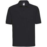 RUSSELL Men's Polycotton Polo Black T-Shirt Cene