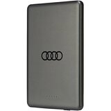 Audi POWERBANK BIG LOGO ZA MAGSAFE INDUKCIJO 15W 5000MAH ZA TELEFONE SIVA, (22006877) | Shoptok.si