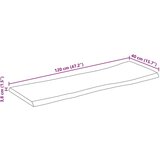 vidaXL Mizna plošča 120x40x3,8 cm naraven rob trden mangov les | Shoptok.si