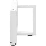  Noge za klubsko mizico v obliki črke T, 2 kosa, bele barve, 70x25x(30-31) cm, jeklo, (22123617) | Shoptok.si