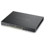 Zyxel Switch 24x1000Mbps (24xPOE) + 4xGigabit kombinirani SFP+, upravljivo metalno kućište, rack (24GbE POE priključak), XGS1930-28HP- | shoptok.hr
