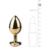 EasyToys - Anal Collection Kovinski analni čep No. 7, zlat/roza | Shoptok.si