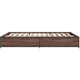  Okvir za krevet smeđi hrast 140x190cm konstruirano drvo i metal | shoptok.hr