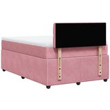 Box spring krevet s madracem ružičasti 120 x 200 cm baršunasti | shoptok.hr