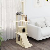 vidaXL Penjalica za mačke sa stupovima za grebanje krem 155 cm Cijene