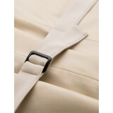 Ombre Fitted elegant men's vest with elastane and lapels - beige | Shoptok.si