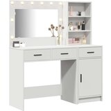 vidaXL set 2 bela les srednja toaletna miza za ličenje pravokotna | Shoptok.si