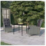  3-dijelni vrtni blagovaonski set svjetlosivi | shoptok.hr