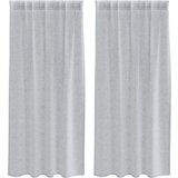  Zavjese sa zavjesama 2 pcs Tamnosiva 140 x 175 cm Poliester | shoptok.hr