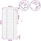  Venecijanska roleta Tamno smeđa 60 x 130 cm 35 mm | shoptok.hr