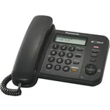 Panasonic KX-TS580FXB - enolinijski telefon, zaslon, zvočnik, CLIP, barva črna, (20664878)