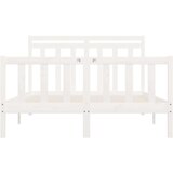  Posteljni okvir bel iz trdne borovine 150x200 cm 5FT, (20648147) | Shoptok.si