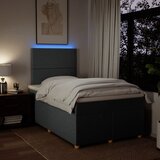 box spring s madracem tamnosivi 120 x 190 cm tkanina | shoptok.hr