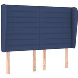  Uzglavlje s ušima plavi 147x23x118/128 cm od tkanine | shoptok.hr