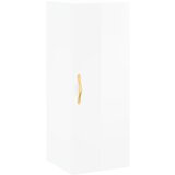 Maison Chic Stenska omarica - Zidna omarica visok sijaj bela 34,5x34x90 cm iu827, (22063051) Cene