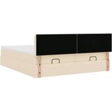 vidaXL otomanski okvir kreveta s madracima krem 200x200cm od tkanine | shoptok.hr