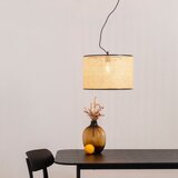 Faro 64314-48 - Luster na sajli MAMBO 1xE27/15W/230V ratan/crna | Eponuda.com