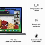 Apple MacBook Pro MTL83D/A Space Gray - 35 6 cm (14&#39 &#39 ) M3 8-jezgreni čip 10-jezgreni GPU 8 GB RAM-a 1 TB SSD | shoptok.hr