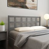  Uzglavlje za krevet sivo 156 x 4 x 100 cm od masivne borovine | shoptok.hr