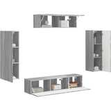 vidaXL TV omarica 5 pcs Siva Sonoma - - Siva - 65.4 - 31 x 29,5 x 100 cm - 2025--Uvoz_2 | Shoptok.si