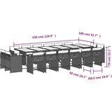  17-dijelni vrtni blagovaonski set s jastucima svijetlosivi | shoptok.hr