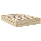 vidaXL Okvir za krevet s ladicama boja hrasta 120x200 cm drveni | shoptok.hr