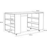 Hübsch Radni stol u dekoru hrasta 80x140 cm Utility – | shoptok.hr