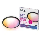 LED RGB prigušiva plafonska svetiljka SUPERSLIM LED/22W/230V Wi-Fi crna