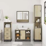 vidaXL 3-dijelni set kupaonskog namještaja boja hrasta sonome drveni | shoptok.hr