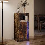  Komoda s LED svjetlima boja hrasta 42,5 x 34 x 100 cm drvena | shoptok.hr