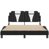 Okvir kreveta Viana bez madraca crno-bijeli 140x190 cm umjetna koža | Eponuda.com