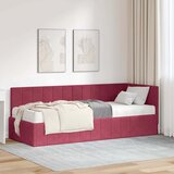  Kutni krevetni okvir s madracem 2 kom. Vinska crvena 80 x 200 cm | shoptok.hr