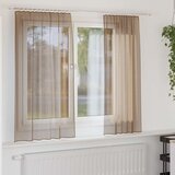 Voile zavjese s džepovima za šipke 2 kom svijetlosmeđe | shoptok.hr