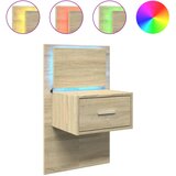 Furnova Stenska nočna omarica z LED lučkami sonoma hrast, (21927302) | Shoptok.si