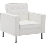vidaXL Fotelja bijela 75x70x75 cm umjetna koža | shoptok.hr
