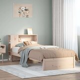 vidaXL Krevet s regalom za knjige bez madraca 90x200 cm od borovine | shoptok.hr