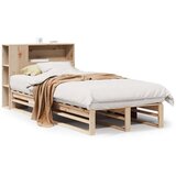 vidaXL Krevet s regalom za knjige bez madraca 90x200 cm masivno drvo | shoptok.hr