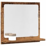 vidaXL Kopalniška omarica z ogledalom starinski les 40x11x37 cm Cene