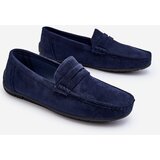 Boto marka niezdefiniowana Men's Suede Moccasins Dark Blue Wesley | Shoptok.si