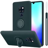  Ohišje, združljiv s Huawei v tekoči zeleni barvi - zaščitni pokrov iz fleksibilnega silikona TPU z obročem, (20586249) | Shoptok.si