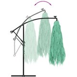  Vrtni suncobran s drvenim stupom zeleni 246x246x230 cm | shoptok.hr