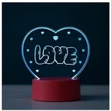 Lampa u obliku srca za pisanje LED promjena boja DIY XL2330H